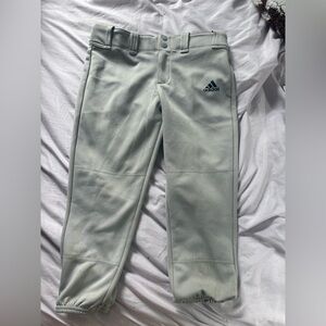 Adidas Light Gray Sports Pants Women Softball